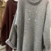 The 2025 fashion laid-back style thick-knit jacquard large sweater is fashionable, youthful and versatile. The fabric is super soft and skin-friendly details Picture